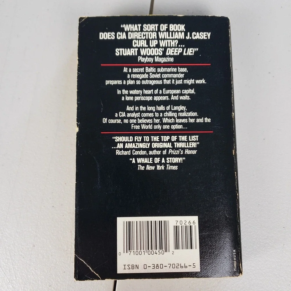 Deep Lie by Stuart Woods 1987 Mass Market Paperback Espionage Thriller Cold War